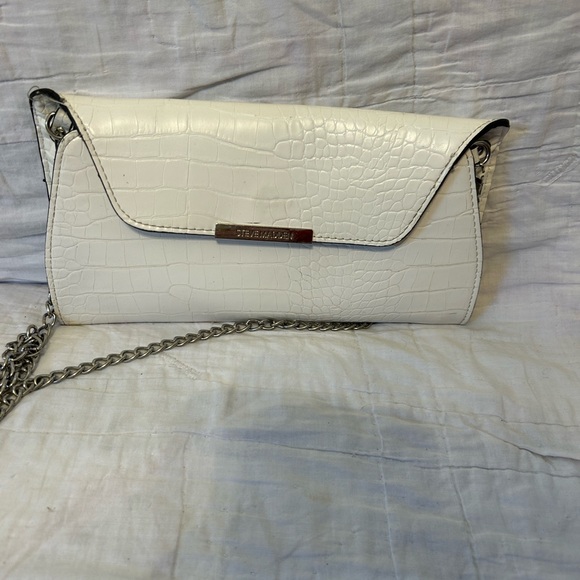 Steve Madden Handbags - Steve Madden White Alligator Bag
